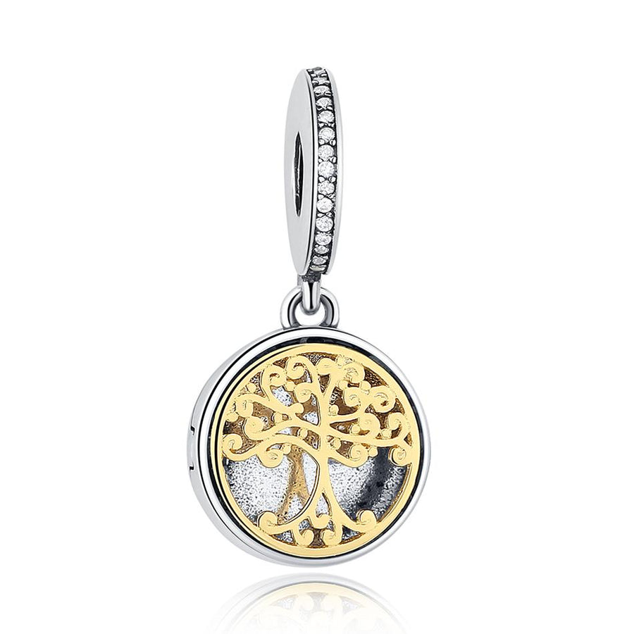 PY1335 925 Sterling Silver Family Tree Locket Charm