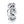 PY1329 925 Sterling Silver White CZ Big Hole Charm