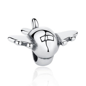 PY1321 925 Sterling Silver Airplane Charm