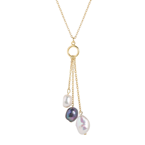 FX0732 925 Siterling Silver Freshwater Pearl Pendant Necklace