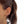 FE0784 925 Sterling Silver Amethyst Ombre Hoop Earrings