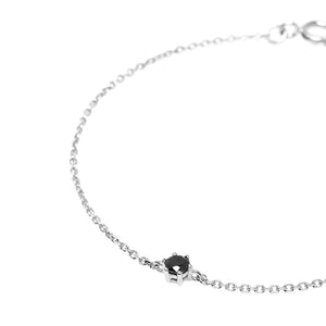 FS0088 925 Sterling Silver White Solitary Bracelet