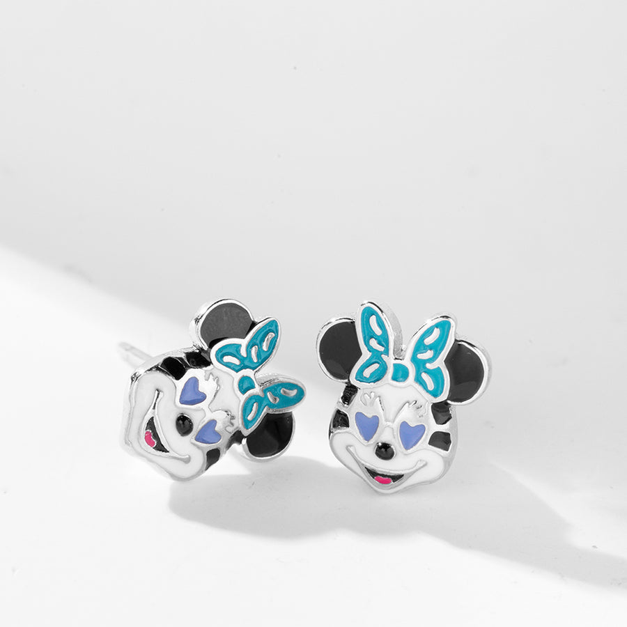CD0055 925 Sterling Silver Disney Mickey Children Stud Earring
