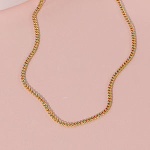FX0890 925 Sterling Silver Curb Chain Necklace