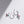 FE1830 925 Sterling Silver Rainbow CZ Cross Dangle Hoop Earring