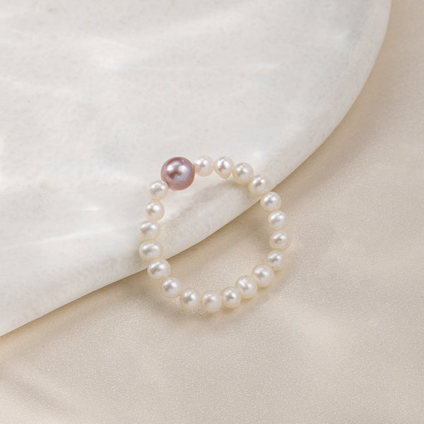 FJ0802 FJ0806 FJ0807 Handmade Freshwater Pearl Ring