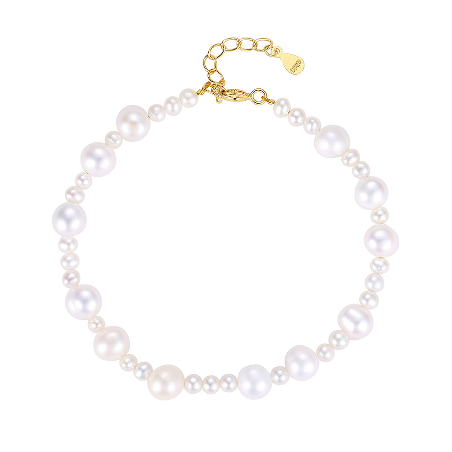 FS0291 925 Sterling Silver Freshwater Pearl Bracelet