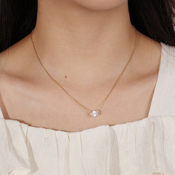 FX0851 Cubic Zirconia Necklace