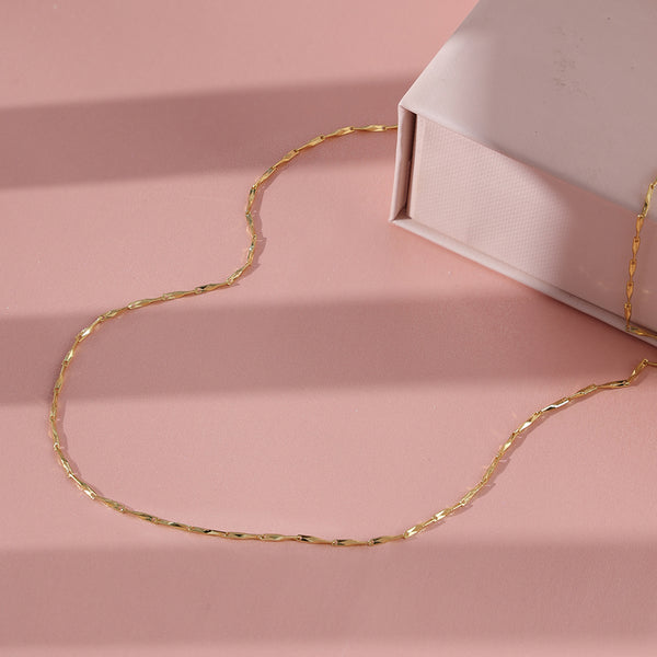 FX0866 925 Sterling Silver Inspired Chain Necklace For Women