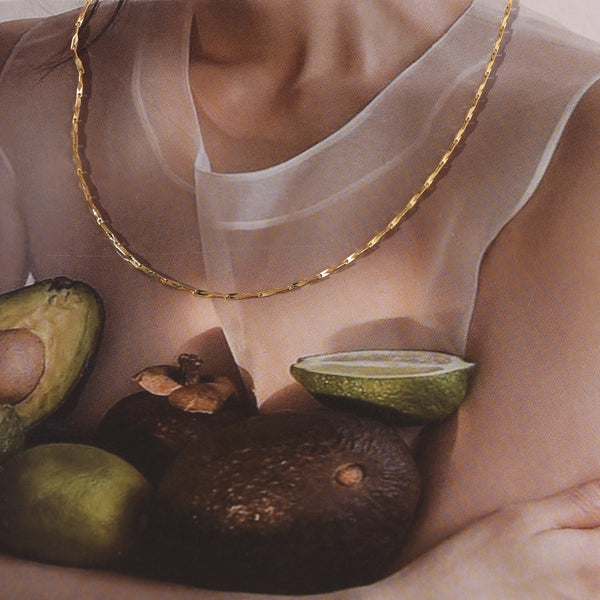 FX0866 925 Sterling Silver Inspired Chain Necklace For Women