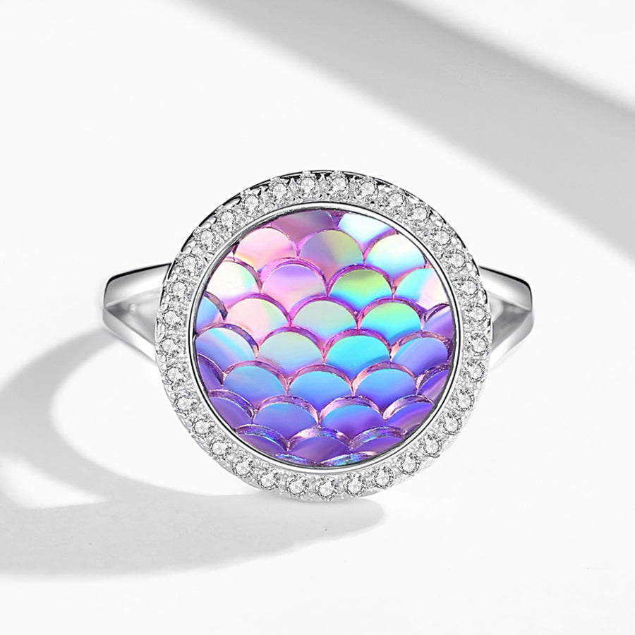 GJ4093 925 Sterling Silver Colorful CZ Women Ring