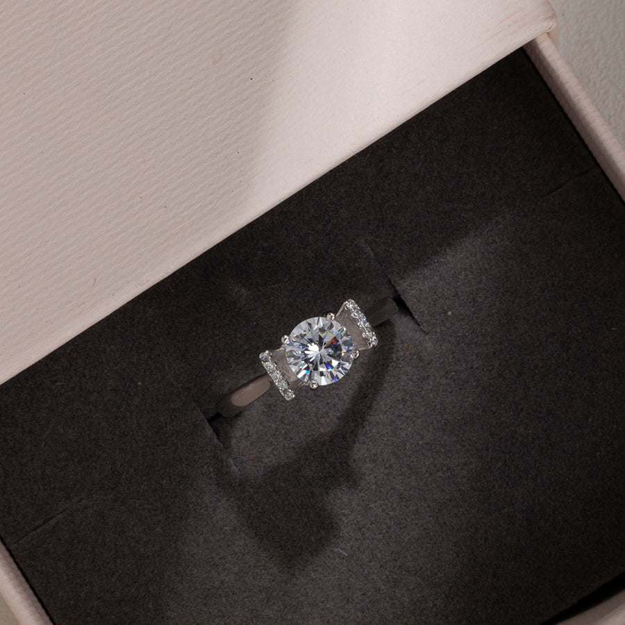 GJ4139 925 Sterling Silver Engagement Ring For Women