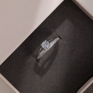 GJ4174 925 Sterling Silver Round Luxury Women Ring