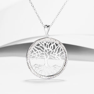 GX1195 925 Sterling Silver Life Of Tree Pendnat Necklace For Women