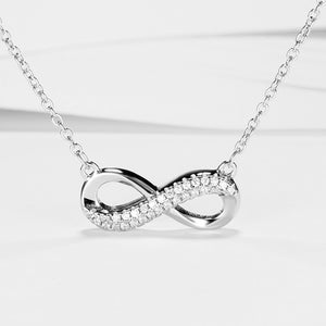 GX1216 925 Sterling Silver Endless CZ Women Necklace