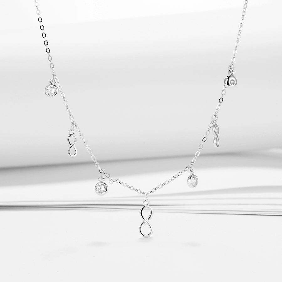 GX1265 925 Sterling Silver Endless Choker Necklace