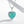 GX1425 925 Sterling Silver Multicolor Love Heart Necklace