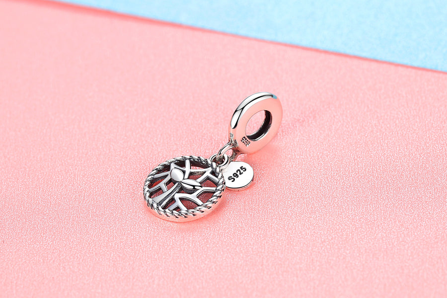 PY1819 925 Sterling Silver Sapling Charms Beads
