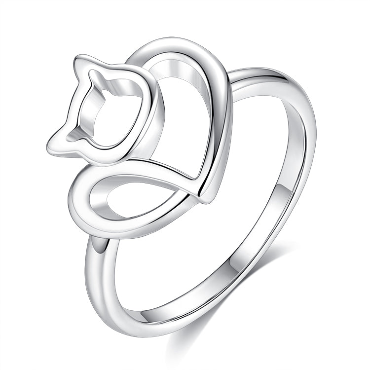 YJ1311 925 Sterling Silver Pet Cat Ring