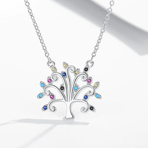 GX1023 925 Sterling Silver Specially Family Tree Necklace