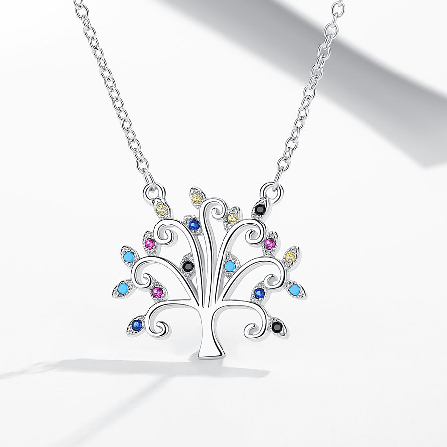 GX1023 925 Sterling Silver Specially Family Tree Necklace