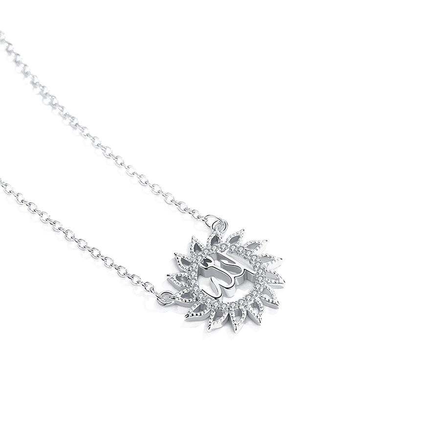 GX1027 925 Sterling Silver Specially Sun Flower Necklace