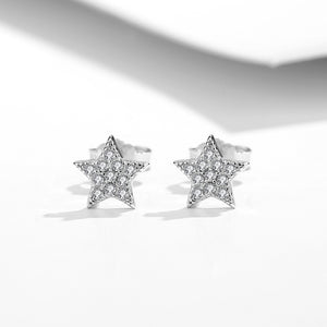 GE3056 925 Silver Star Stud Earring