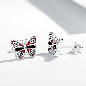 GE3035 925 Sterling Silver Butterfly Stud Earring