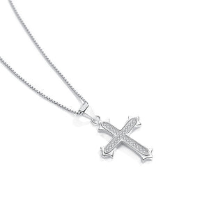 GX1048 925 Sterling Silver Classic Cross Necklace