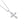 GX1079 925 Sterling Silver White CZ Specially Cross Necklace