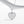 GX1083 925 Sterling Silver White CZ Heart Pendant Necklace