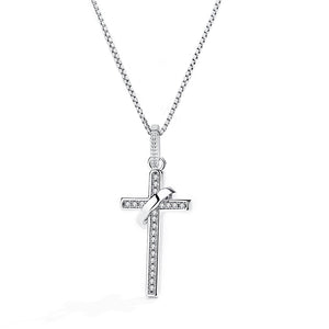 GX1092 925 Sterling Silver Fashion Cross Pendant Necklace
