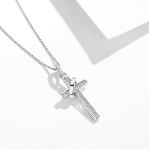 GX1092 925 Sterling Silver Fashion Cross Pendant Necklace