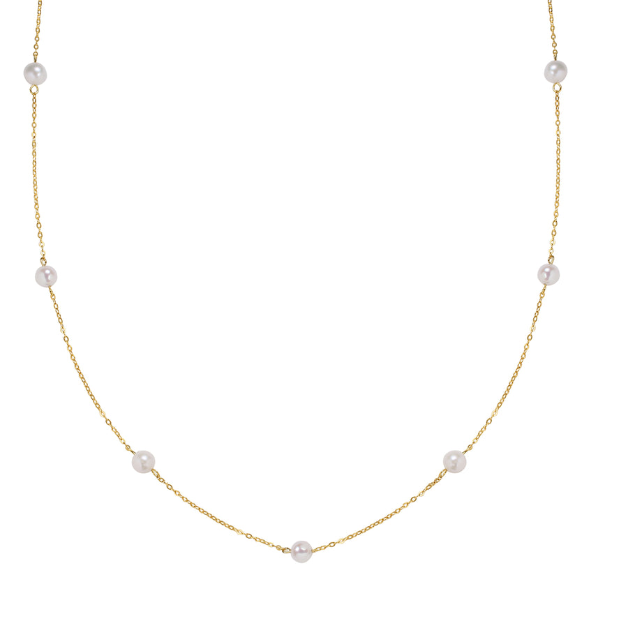 FX0748  Round Freshwater Pearl Necklace