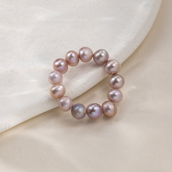 FJ0797 Freshwater Pearl Elasticity Adjustable Ring