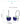 YE3160_R 925 Sterling Silver Blue Apple Earrings