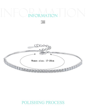 YS1316 925 Sterling Silver Fashion Tennis Bracelet