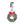 PY1428 925 Sterling Silver Christmas Wreaths Dangle Charm