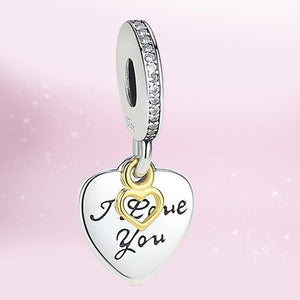 PY1414 925 Sterling Silver "I Love You" Forever Charm