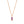 FX0555 925 Sterling Silver Rectangle Zircon Pendant Necklace