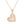 FX0625 925 Sterling Silver Zircon Heart Pendant Necklace