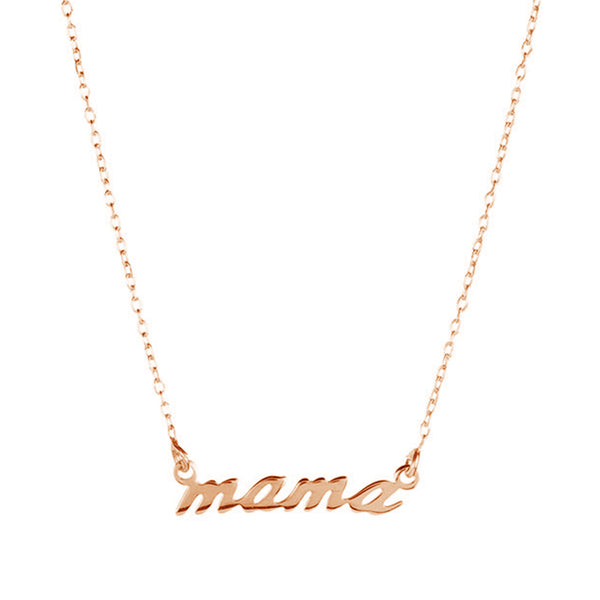 FX0479 925 Sterling Silver MAMA Necklace