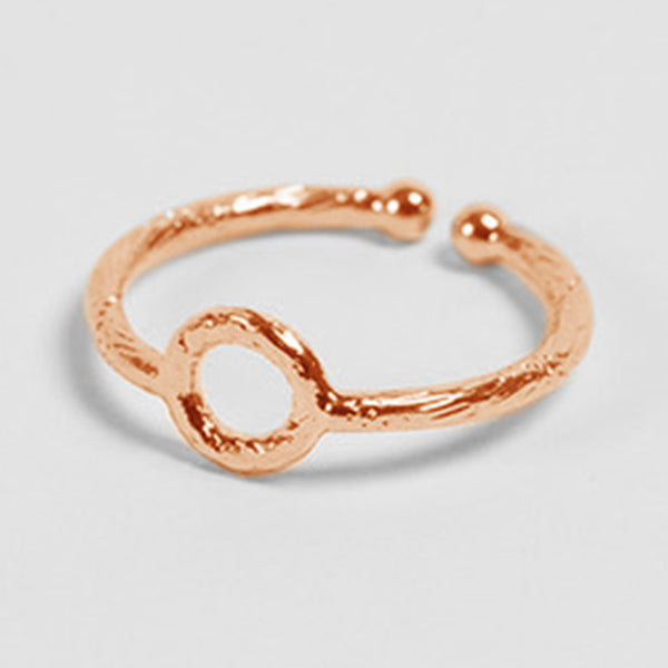 FJ0145 925 Sterling Silver Circle Ring