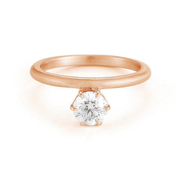 FJ0417 925 Sterling Silver Single Cubic Zircon Ring