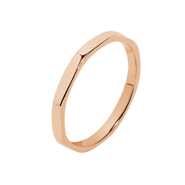 FJ0009 925 Sterling Silver Hammered Band Ring