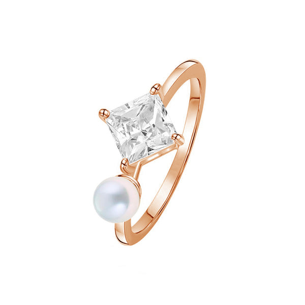 FJ0737 925 Sterling Silver Cubic Zirconia Ring