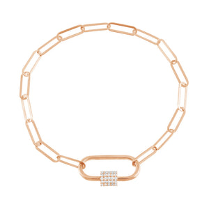 FS0198 925 Sterling Silver Toggle Link Chain Bracelet