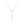 FX0909 925 Sterling Silver Pave CZ Vertical Bar Lasso Lariat Necklace