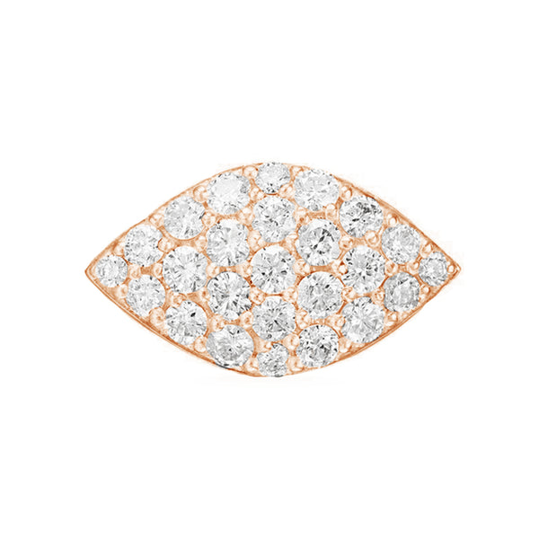 FJ0395 925 Sterling Silver Pave Zircon Eye Ring