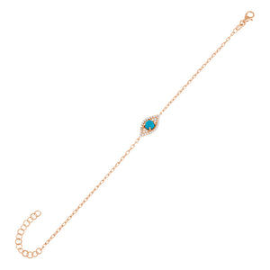 FS0244 Turquoise Eye Bracelet